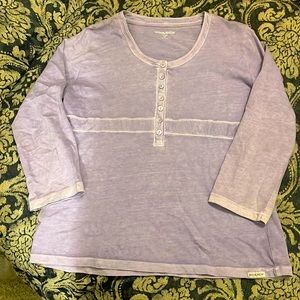 Long sleeved tunic, lavender, medium.